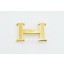 Hermes Reversible Belt 18K Gold Brushed With Logo Buckle QY01791