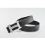 Hermes Reversible Belt Black/Black Classics H Togo Calfskin With 18k Silver With Logo Buckle QY01655