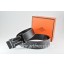 Hermes Reversible Belt Black/Black Togo Calfskin With 18k Black Silver H Buckle QY01497