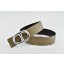 Hermes Reversible Belt Gray/Black Anchor Chain Togo Calfskin With 18k Silver Buckle QY01970