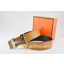 Hermes Reversible Belt Light Coffe/Black Togo Calfskin With 18k Drawbench Silver H Buckle QY01675