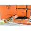 Hermes Reversible Belt Orange/Black Ostrich Stripe Leather With 18K Gold Coach Buckle QY01676