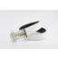 Hermes Reversible Belt White/Black H au Carre Togo Calfskin With 18k Silver Buckle QY01750