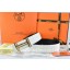 Hermes Reversible Belt White/Black Togo Calfskin With 18k Gold Double H Buckle QY00049