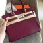 Hermes Ruby Clemence Birkin 35cm Handmade Bag QY02155
