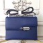 Hermes Sapphire Epsom Verrou Shoulder Handmade Bag QY01930