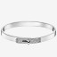 Hermes Silver Small Kelly Bracelet With Diamonds QY00611