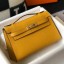 High Quality Knockoff Hermes Kelly Pochette Bag In Yellow Epsom Leather QY00180