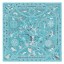 High Quality Replica Hermes Turquoise Peuple du Vent Bandana Shawl QY02283