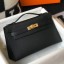 Hot Copy Hermes Kelly Pochette Bag In Black Epsom Leather QY01285