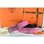 Hot Hermes Reversible Belt Pink/Black Togo Calfskin With 18k Silver Double H Buckle QY01403