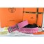 Hot Hermes Reversible Belt Pink/Black Togo Calfskin With 18k Silver Double H Buckle QY01403
