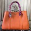 Imitation Hermes Garden Party 30cm TPM Orange Handbag QY02200