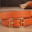 Imitation Hermes Orange Cape Cod 32 Reversible Belt QY01703
