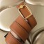 Imitation Hermes Oscar Buckle 40 MM Belt Brown Reversible Leather QY01564