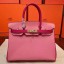 Imitation Hermes Pink Espom Horseshoe Brikin 30cm Handmade Bag QY00225