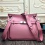 Imitation Hermes Pink Large Jypsiere 34cm Bag QY00805