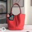 Imitation Hermes Red Picotin Lock 22cm Braided Handle Bag QY01748