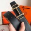 Imitation Hermes Royal 38MM Reversible Belt In Brown Clemence Leather QY01270