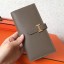 Imitation Hermes Taupe Epsom Bearn Gusset Wallet QY00741