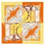 Imitation Hermes Yellow Grand Manege A Jouets Shawl 140cm QY02373