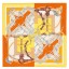 Imitation Hermes Yellow Grand Manege A Jouets Shawl 140cm QY02373