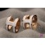 Lacquered Hermes Pop H White Earrings in Pink Gold QY01460