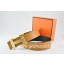 Quality Hermes Reversible Belt Light Coffe/Black Togo Calfskin With 18k Drawbench Gold H Buckle QY01166