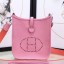 Replica AAAAA Hermes Pink Evelyne II TPM Messenger Bag QY02281