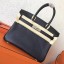 Replica Cheap Hermes Black Epsom Birkin 30cm Handmade Bag QY01504