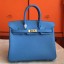 Replica Hermes Blue Paradiso Epsom Birkin 25cm Handmade Bag QY02013