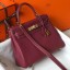 Replica Hermes Bordeaux Clemence Kelly 25cm GHW Handbag QY00523