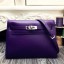 Replica Hermes Kelly Danse Bag In Purple Swift Leather QY01129