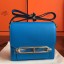 Replica Hermes Mini Sac Roulis Bag In Blue Hydra Swift Leather QY00902