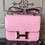 Replica Hermes Pink Constance MM 24cm Crocodile Bag QY01332