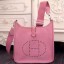 Replica Hermes Pink Evelyne III PM Bag QY00908