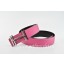 Replica Hermes Reversible Belt Pink/Black H au Carre Togo Calfskin With 18k Silver Buckle QY01826
