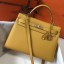 Replica Hermes Yellow Epsom Kelly 32cm Sellier Handbag QY01910