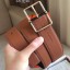 Replica High Quality Hermes Brown Saddle 38MM Reversible Belt QY02188