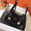 Replica Top Hermes Black Lindy 30cm Swift Handmade Bag QY02054