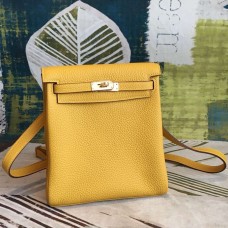 Best 1:1 Hermes Yellow Clemence Kelly Ado PM Backpack QY01741