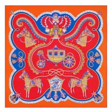 Best Hermes Red Paperoles Silk Twill Scarf QY00599