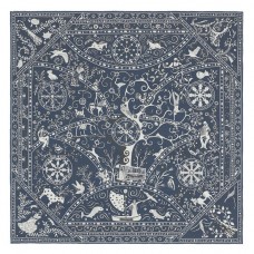 Cheap Hermes Navy Peuple du Vent Bandana Shawl QY00896