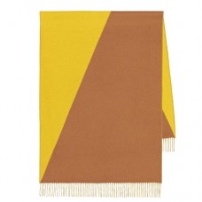 Hermes Casaque Stole In Yellow And Camarel Cashmere QY00813