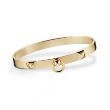 Hermes Collier de Chien Bracelet Gold QY01784