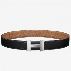 Hermes Constance Belt Buckle &amp; Brown Clemence 38 MM Strap QY01816