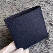 Hermes Dark Blue MC2 Copernic Compact Wallet QY01774