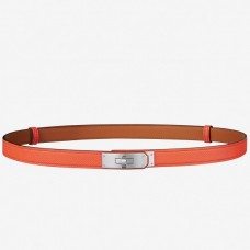 Hermes Kelly Belt In Orange Epsom Leather QY01009