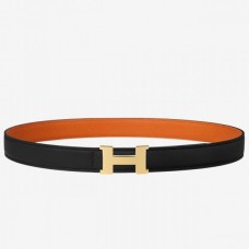 Imitation Hermes Mini Constance Belt Buckle & Orange Epsom 24 MM Strap QY02387