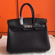 Imitation High Quality Hermes Black Swift Birkin 30cm Handmade Bag QY00270